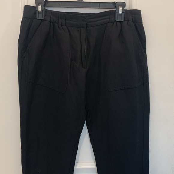 The Kooples Black Linen Pants Size FR 40 - Picture 2 of 5